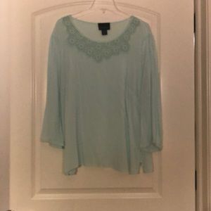 Light blue lightweight top